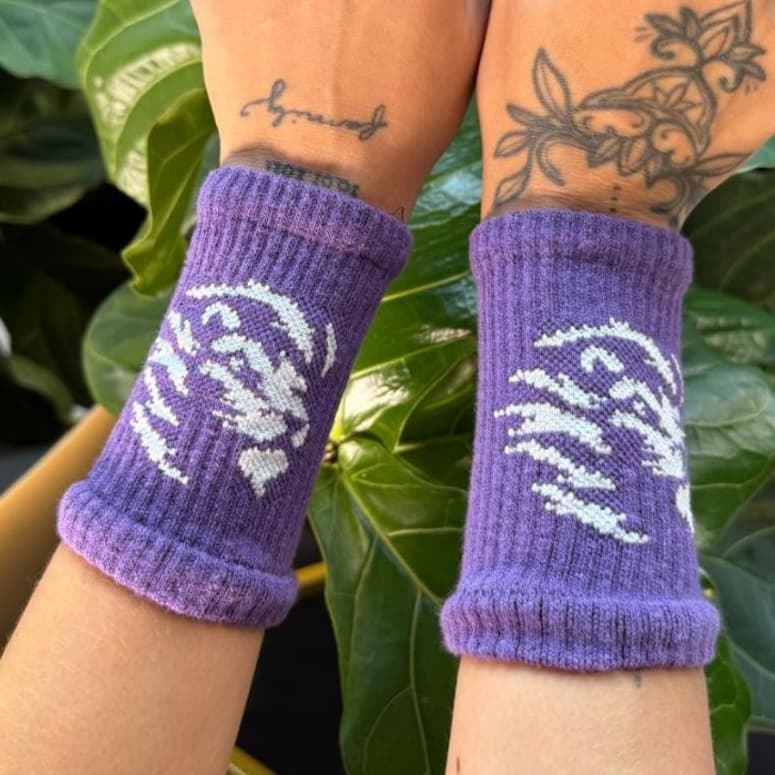 Kit Munhequeiras de Suor Canelada Atoalhada | Munhequeira Canelada Crossfit |Munhequeira Seca Suor