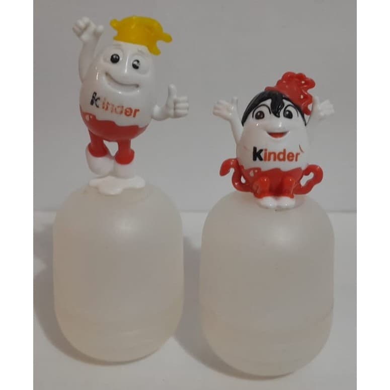 Bonecos em Miniatura dos Personagem da Coleção Kinderinos 50 Anos - Kinder Ovo - 2016