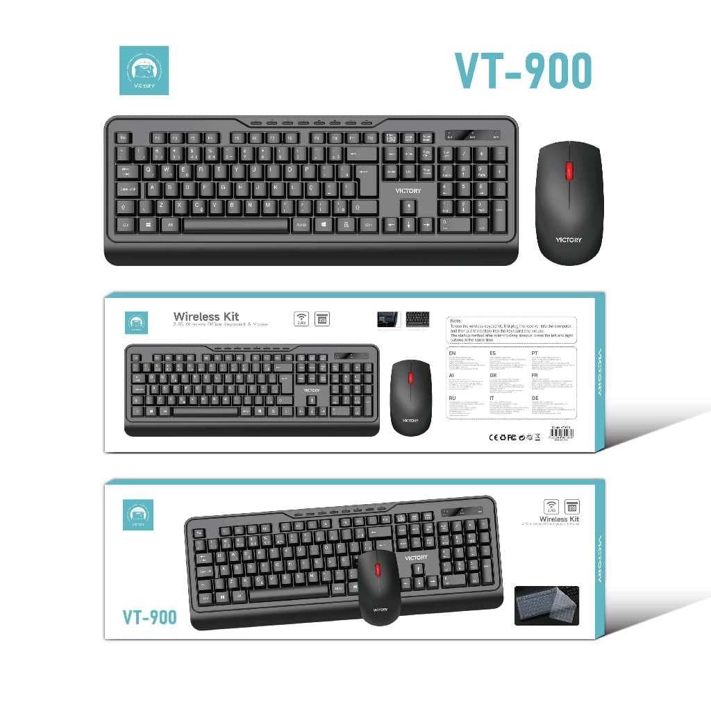 kit teclado e mouse sem fio