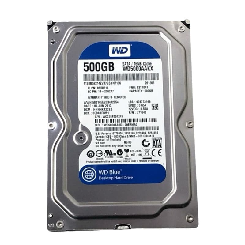 Hd Western Digital Blue 3.5 Wd5000aakx 500gb Sata