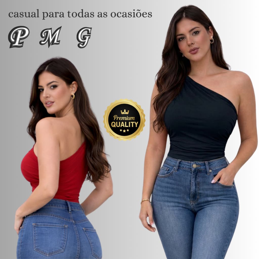 Body Feminino Manga Mula Promoção Verão 2026 Suplex Poliamida com Forro Duplo