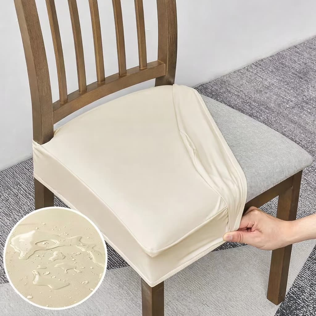 Capa de assento impermeável cadeira de jantar Courino kit 4 6 ou 8 unidades