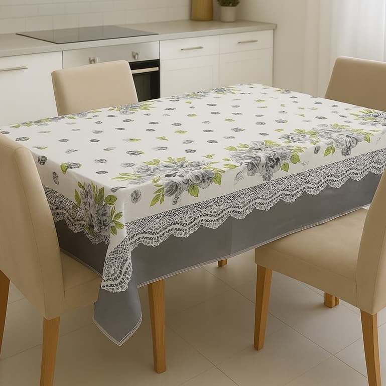 Toalha de Mesa Tecido Oxford Estampada Cores Vibrantes Tamanhos Variados 4 e 6 Lugares Forro de Mesa
