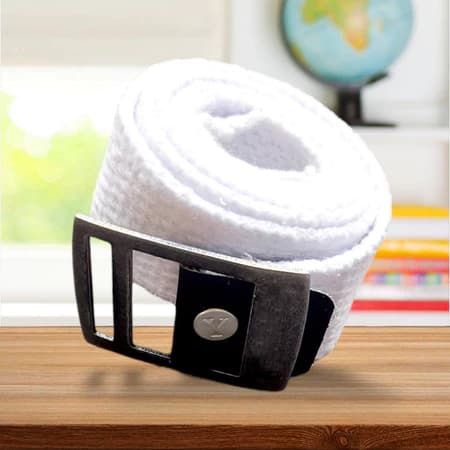 1 Cinto Branco  - Tamanhos para Bebê, Criança, Infantil E Juvenil ✔💦