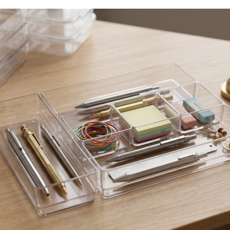 Kit C/ 6 Organizadores De Acrílico Transparente Multiuso