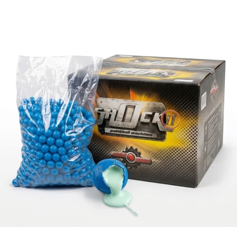 Bolinhas Paintball Shock 2 500un Cal 0.68 Melhor Custo Benefício Alta Precisão