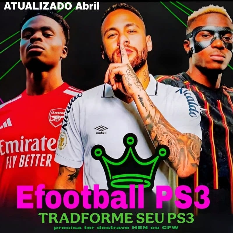 Futebol Pes 2026 Efootball PS3  brasileirão Leia a descrição