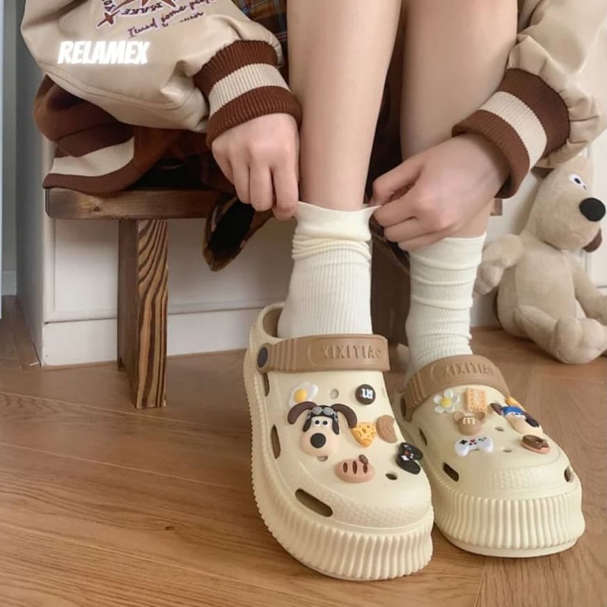 Sandália Chinelo Babuche Feminino com Acessórios Removíveis - BC1