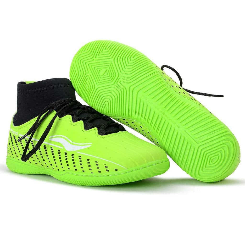 Chuteira Futsal Botinha Profissional Antiderrapante Tenis de Quadra Salão Solado Costurado Indoor Infantil e Adul