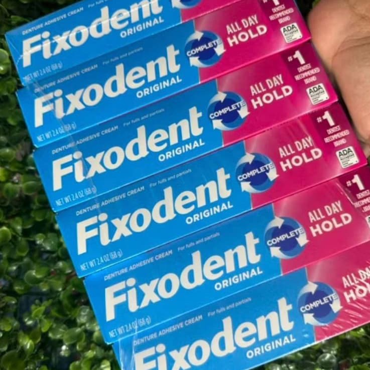 Fixodent Original 68g Fixador De Prótese Em Gel Sem Glúten