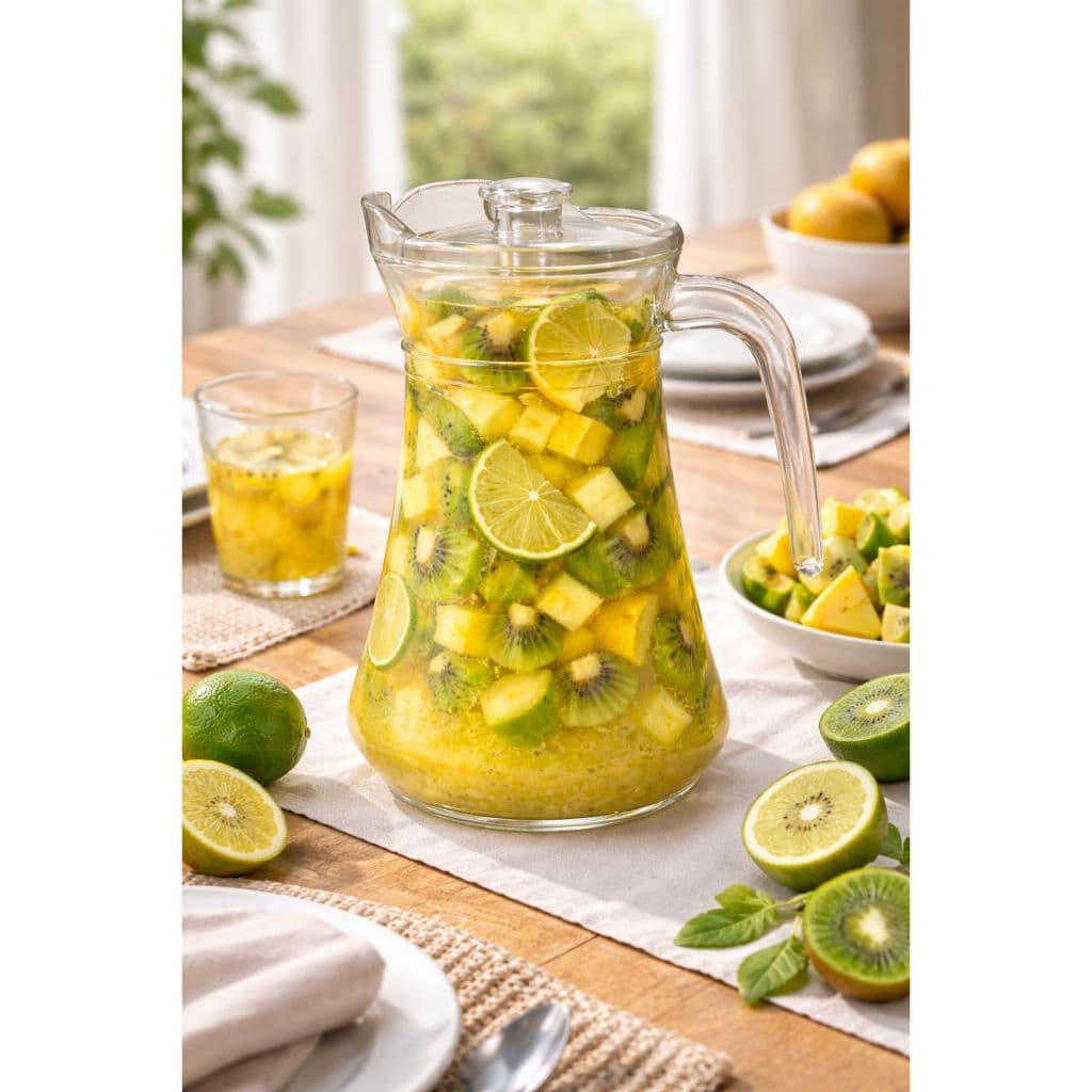 JARRA DE VIDRO CRYSTAL COM TAMPA ORIGINAL 1,6 LITROS CASA RESTAURANTE BUFFET ESCRITORIO.