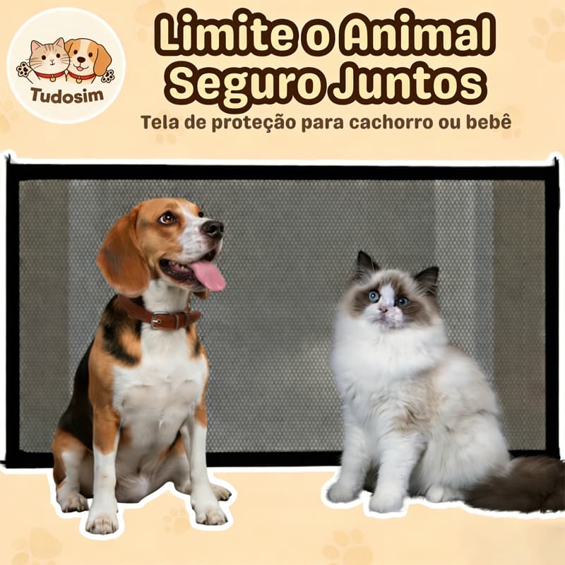 Tela de proteção para cachorro ou bebê cerca para interior de casa ou apartamento