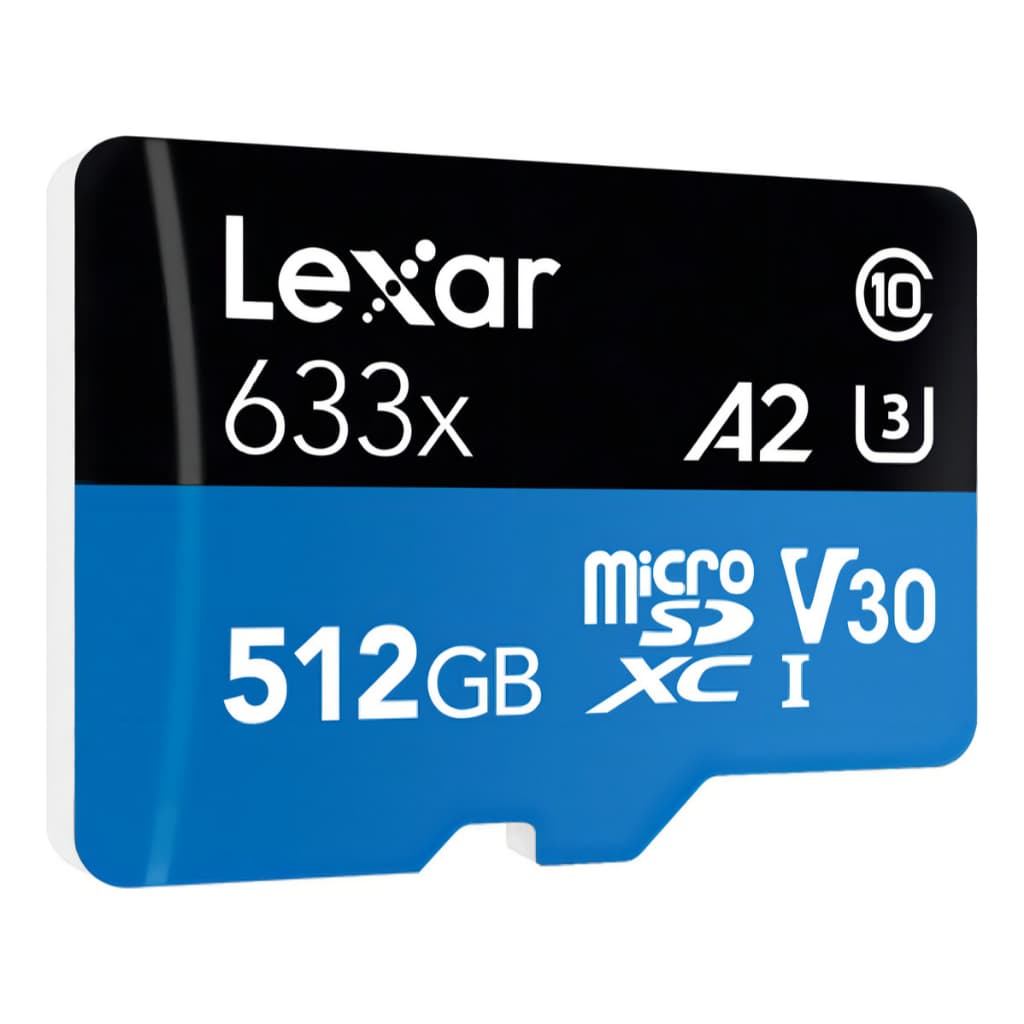 Cartão de memória Lexar High-Performance 633x com adaptador SD 512GB