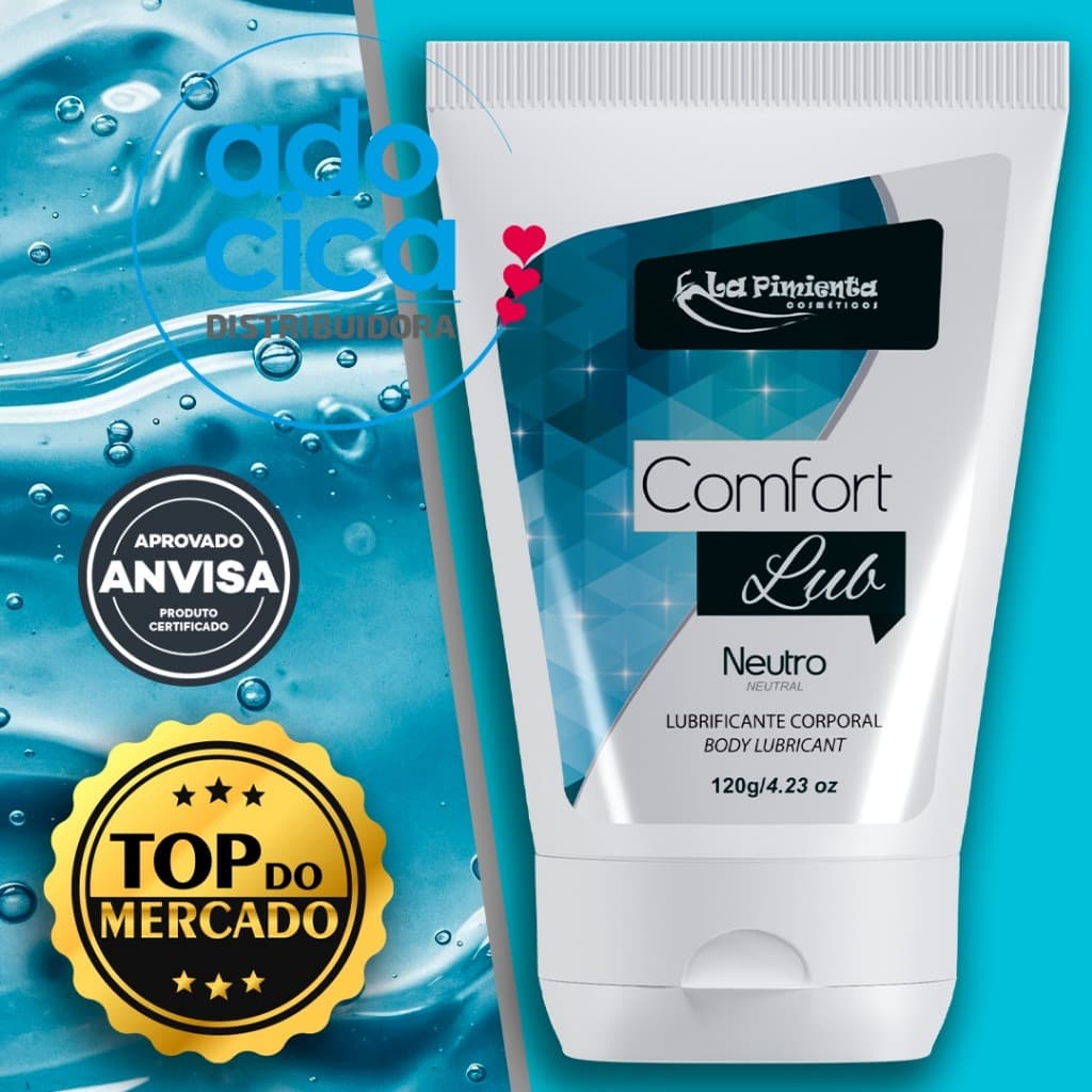 LUBRIFICANTE COMFORT LUB 120 PEQUENO NO TAMANHO, GIGANTE NO DESLIZE