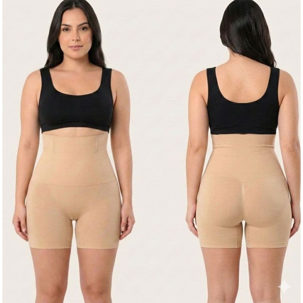 Shorts Modelador  Anti Celulite Compressão na Barriga Cinta Empina Bumbum Barbatanas de Ferro Não Enrola
