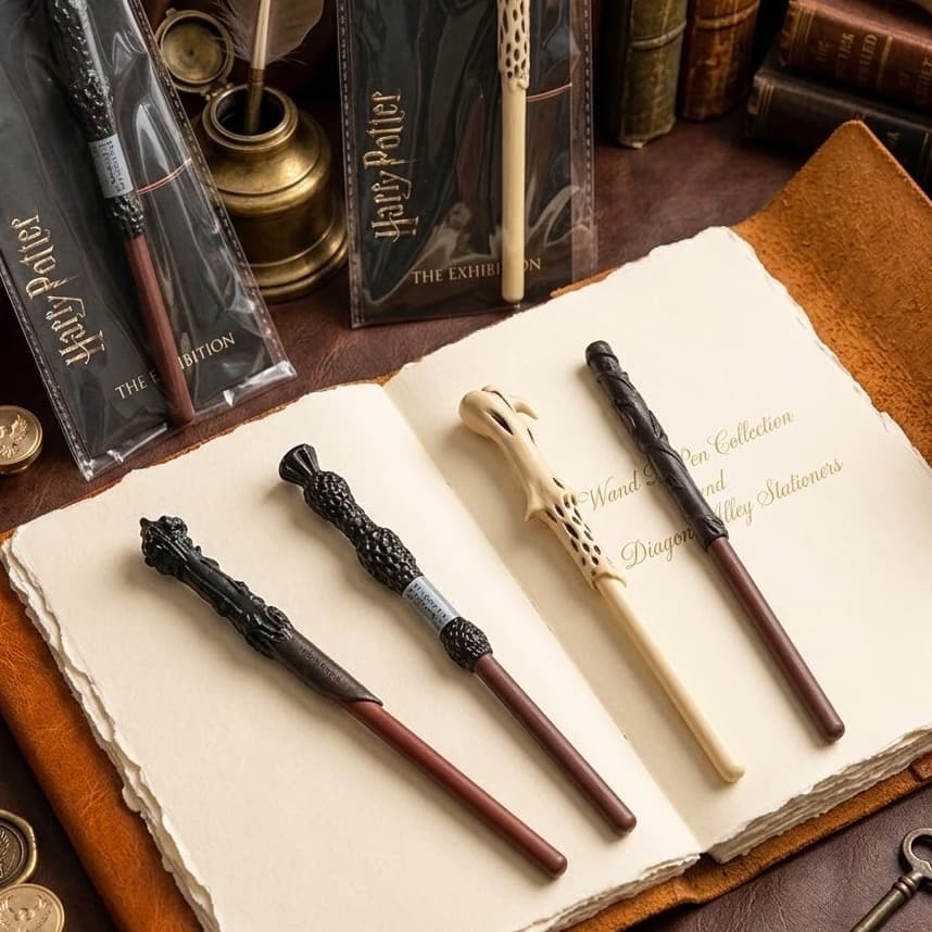 Caneta Varinha Harry Potter e Voldemort Colecionável Hogwarts Geek Luxo HP