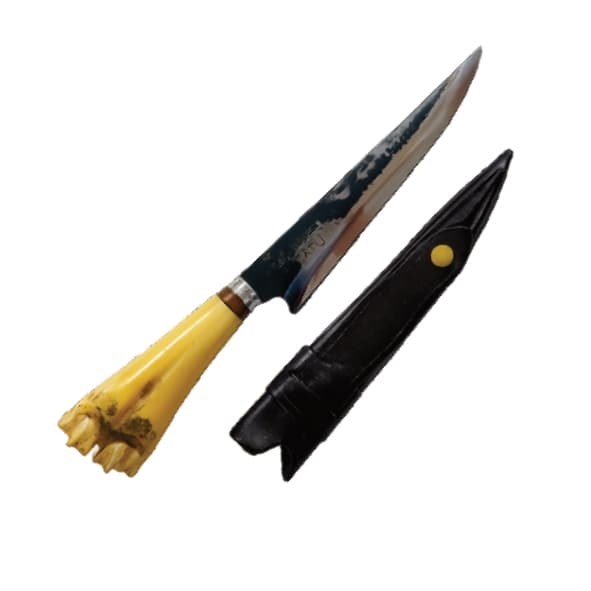 Faca Rústica Artesanal Disco de Arado Osso