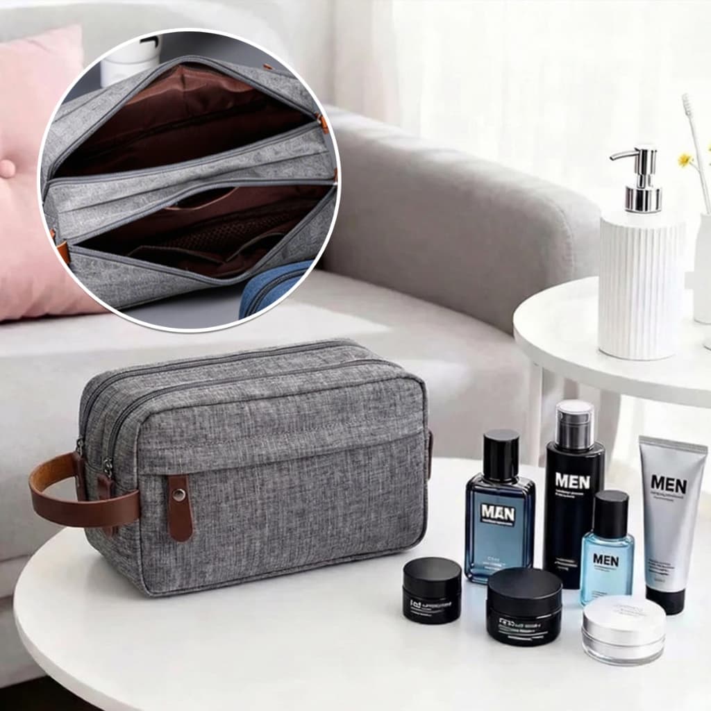 Necessaire Masculina Impermeável de Viagem | Saco Organizador Grande com Alça
