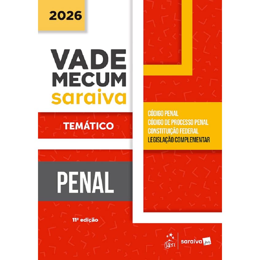 Vade Mecum Penal Tematico - 11 Edição 2026 Saraiva