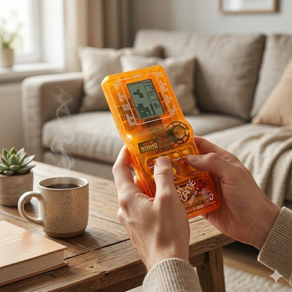 Super Mini Game Brink Game 9999 Em 1 Jogos Retro Vídeo Game Portátil