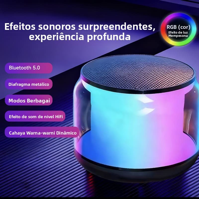 Alto-falante Bluetooth com conectividade Wi-Fi Bluetooth 5.0 Audio com qualidade Hi-Fi Vários modos Modo de som suround