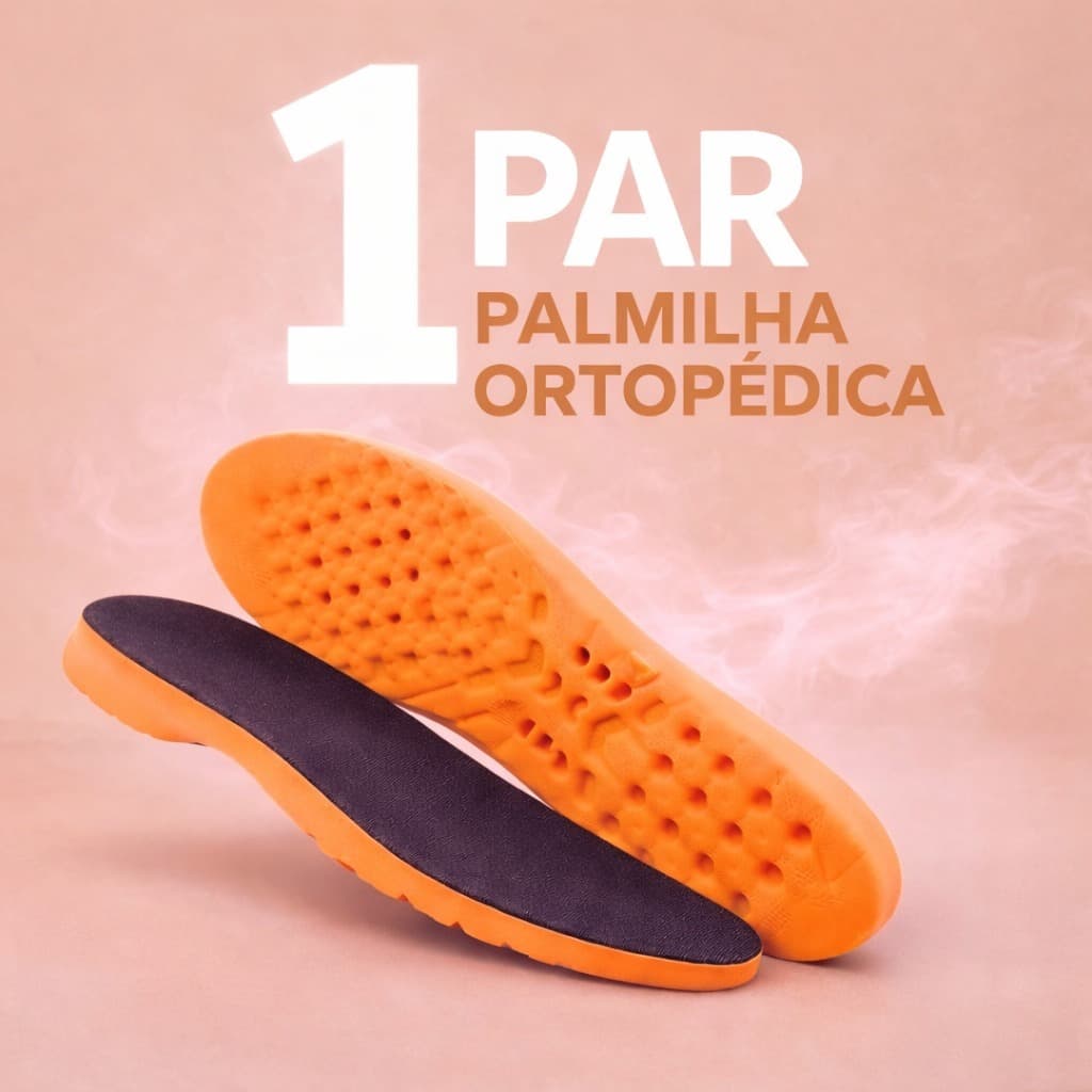Palmilha Gel Ortopédica Anatômica Conforto Anti Impacto Para Tênis Botina Sapato