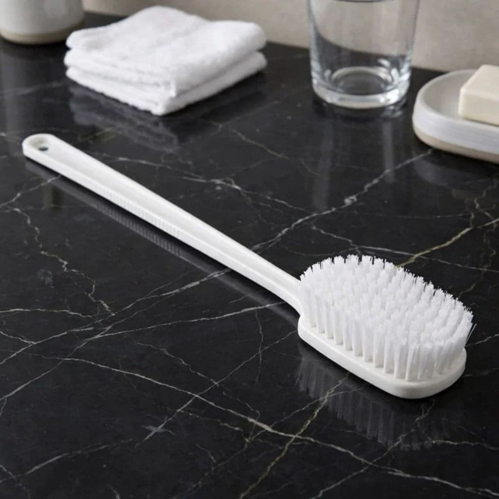 Escova de Banho Cabo Longo para Costas com Cerdas Macias e Massageadora