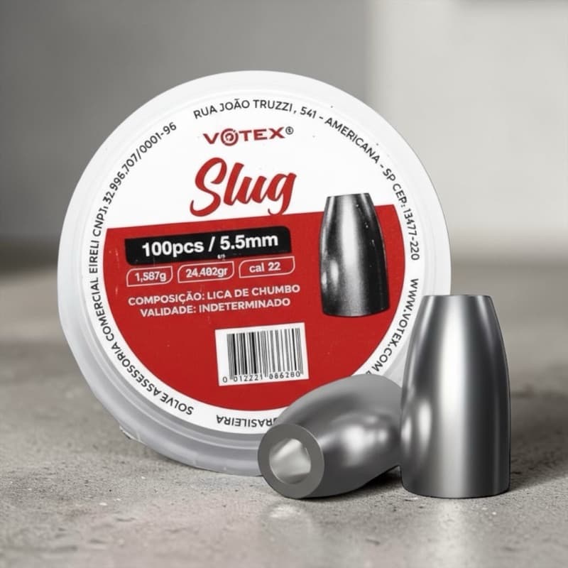 Chumbinho de Alta Precisão SLUG 5.5mm  - Votex / 100 unidades