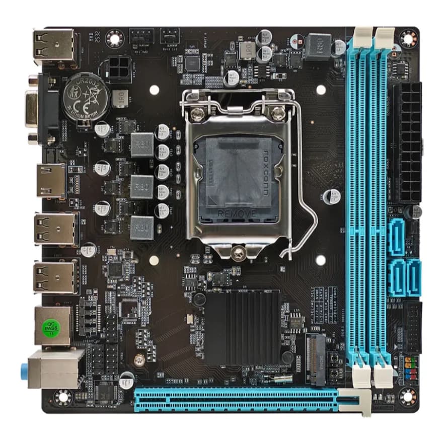 Placa-mãe Bluecase BMBH61-G2HG-ITX, chipset H61, soquete LGA 1155, formato ITX – Preto