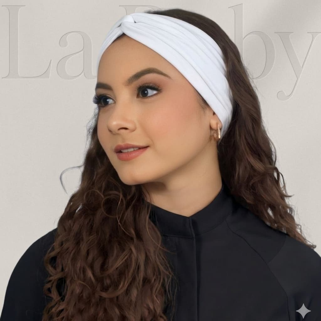 Kit 3 Turbantes Faixas de Cabelo Moda Feminino Cores Diversas 96% Viscose 4% Elastano