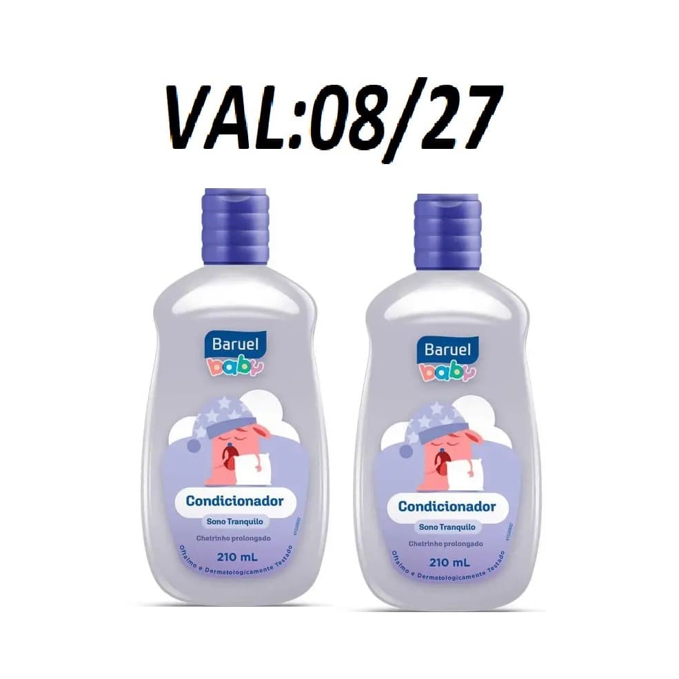 Condicionador Infantil Baruel Baby Sono Tranquilo 2 un 210ml cada.