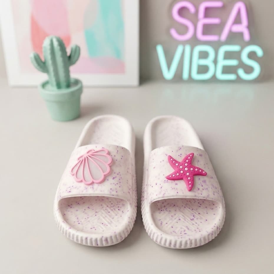 Chinelo Nuvem Slide Infantil Garotas Verão Leve Pratico Confortável