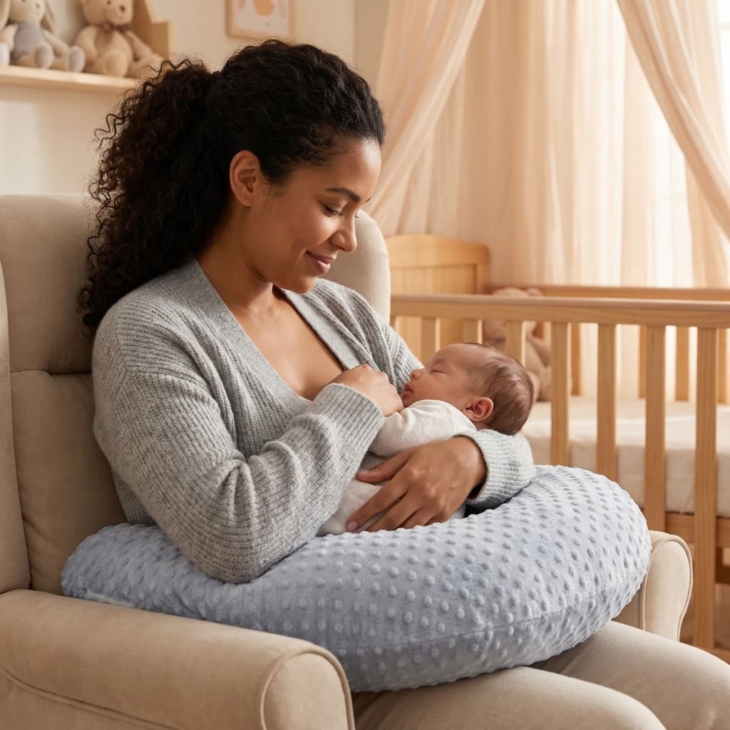 Almofada Para Amamentação Travesseiro Amamentar Menino Menina Bebê