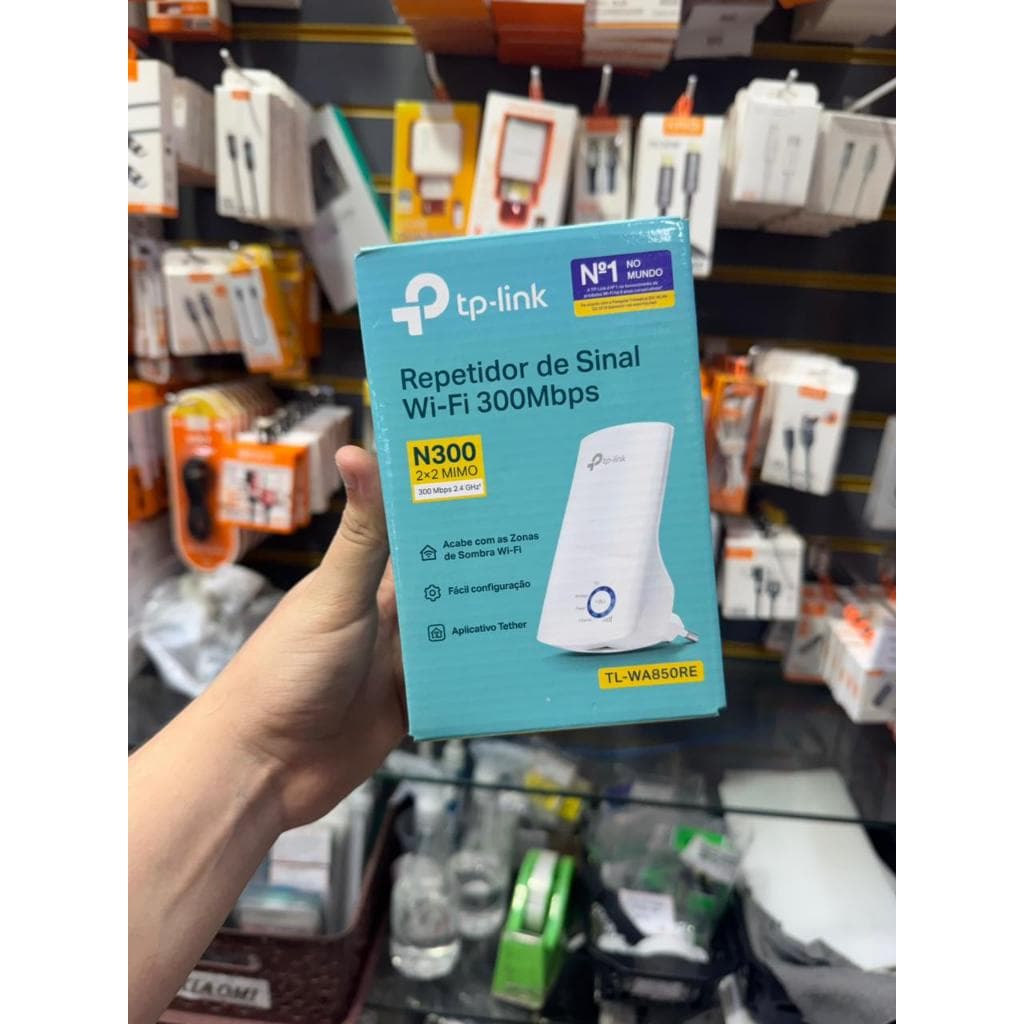 Repetidor De Sinal Wifi Expansor WirelessTl-Wa850re 300 Mbps Tp-Link Repetidor Wifi