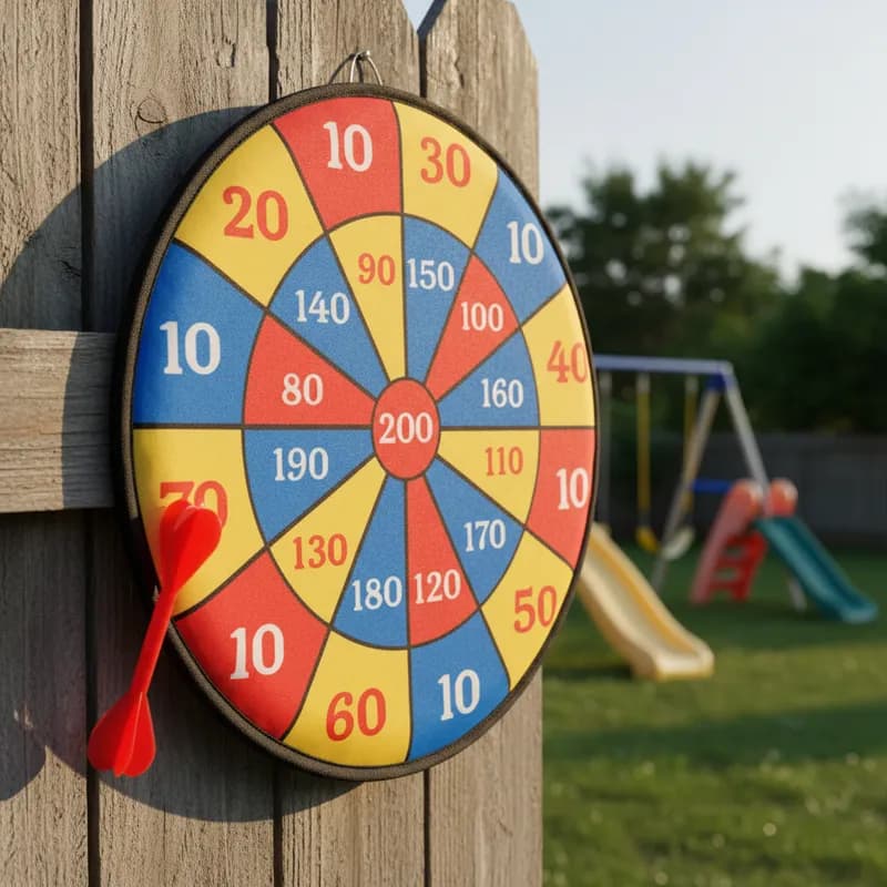 Brinquedo Jogo De Dardo Gruda C/Alvo 18Cm
