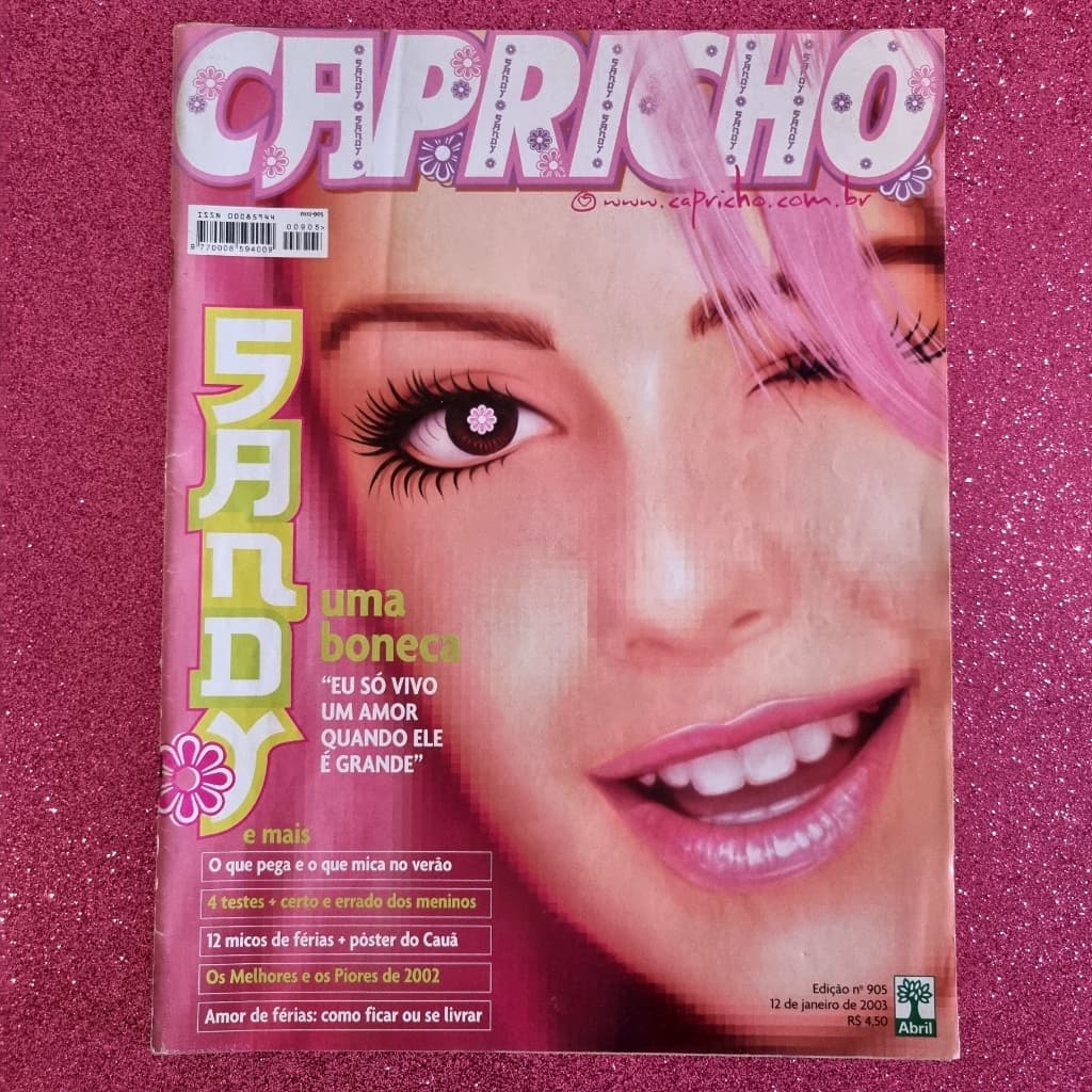 Revista Capricho nº 905 - Sandy - Com Pôster (2003)