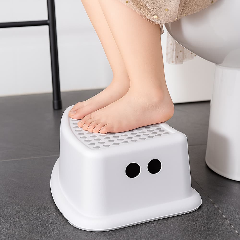 Degrau para Banheiro Cócoras Apoio para Pés Banquinho Multifuncional