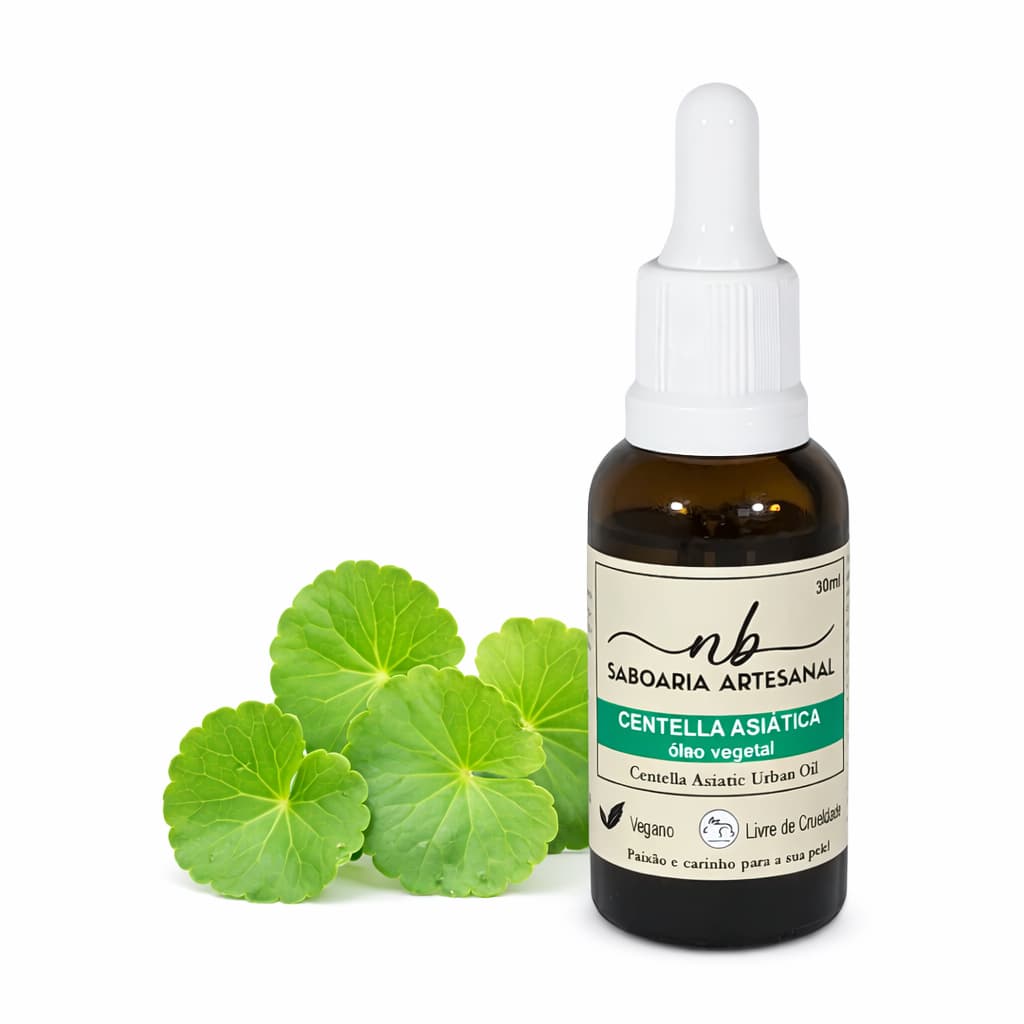Óleo Vegetal Centella Asiática 100% Puro Corpo Rosto Cabelo