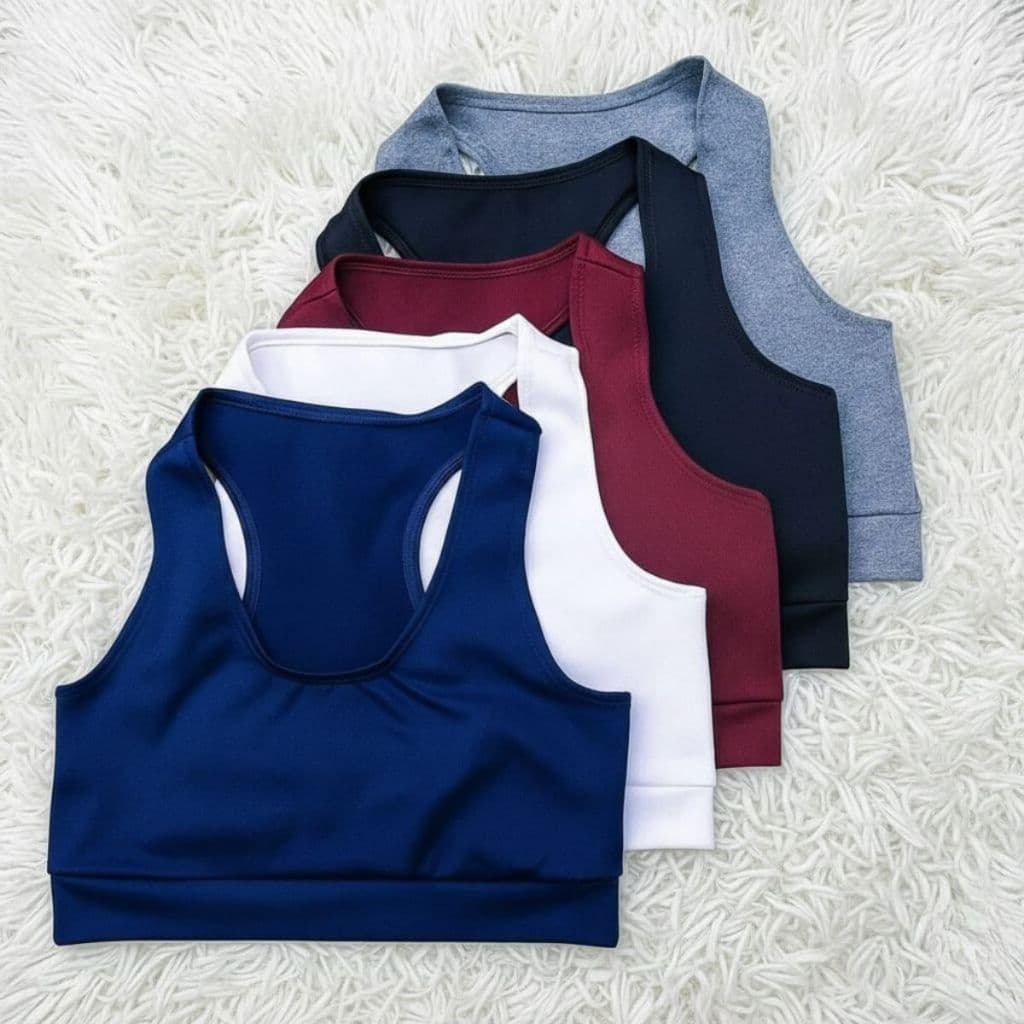 Kit 7 Top Academia Fitness Feminino Treino Casual Esportes Plus Size