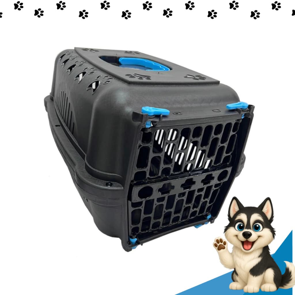 Caixa de Transporte Pet Cachorro Cães Gato Coelho Roedores Aves Filhotes Viagem Passeio N1 N2 N3