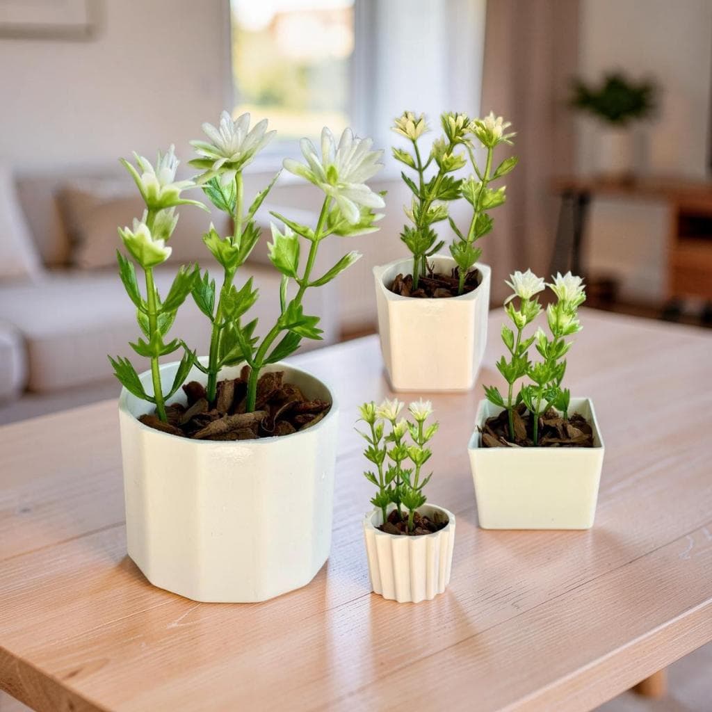 Kit 4 Vasinhos Decoração com Plantinhas