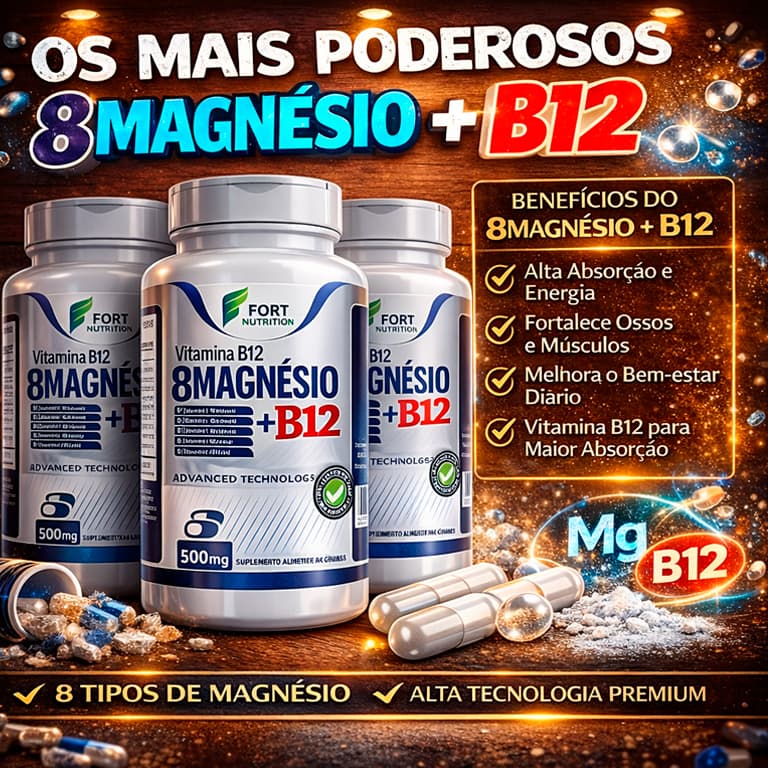 6 Magnésios + B12 Metilcobalamina
