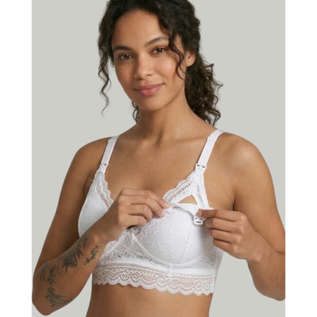 Sutiã Amamentação Reforçado Renda Gestante Maternidade Alça Abre Fácil Grávida PROMOÇÃO