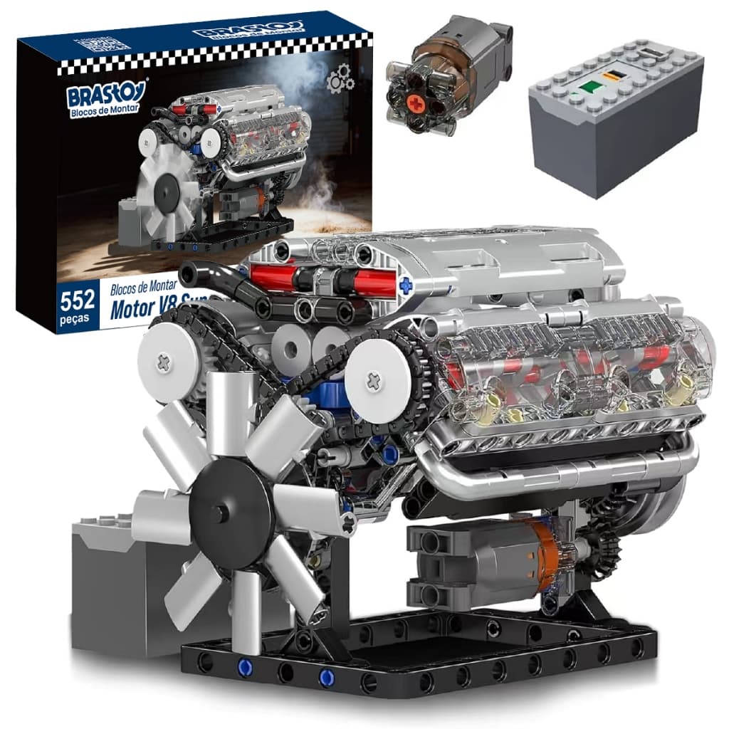 BRASTOY Brinquedos de modelo com motor V8 - adequados para crianças adultas