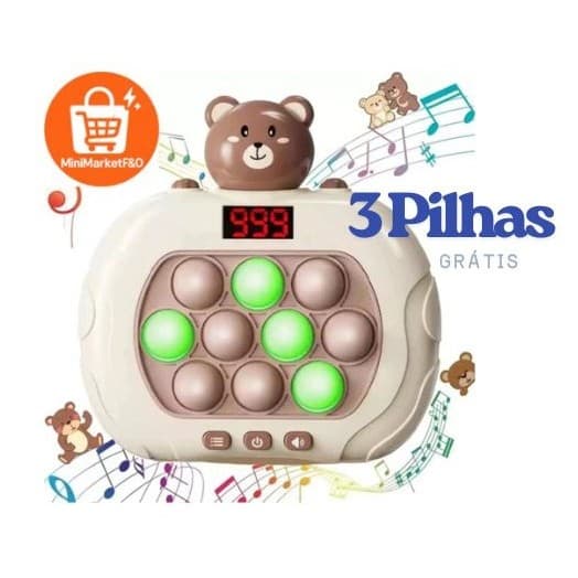 Jogo Pop Light Quick Push Game Com Tela LED - Versão Final 999 Níveis