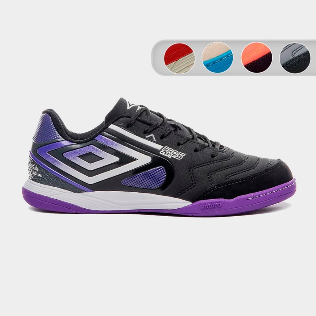Chuteira Umbro Indoor Pro 5 Bump Club Unissex Billy BRFutsal U01FB042