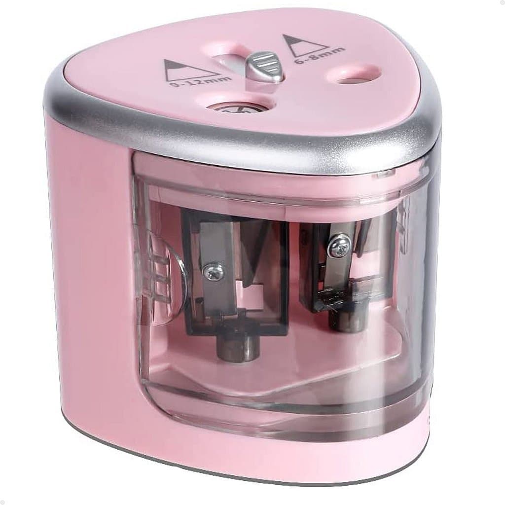 Apontador De Lápis Elétrico Duplo Lorben Profissional Para Lápis Comum E Jumbo