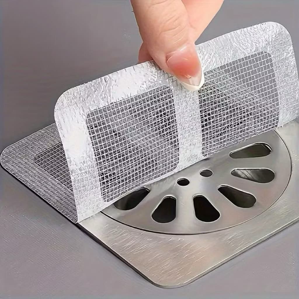 KIT 20 Adesivos Protetores de Ralo Tela Descartavel Anti Entupimento e Anti Insetos Para Casa Pratico