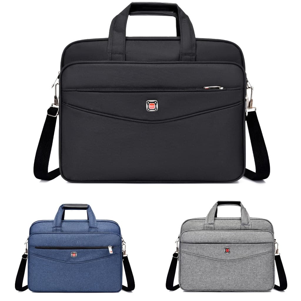 Mochila para Notebook 15.6" Executiva Impermeável com Alça Transversal e Compartimento Acolchoado Unissex