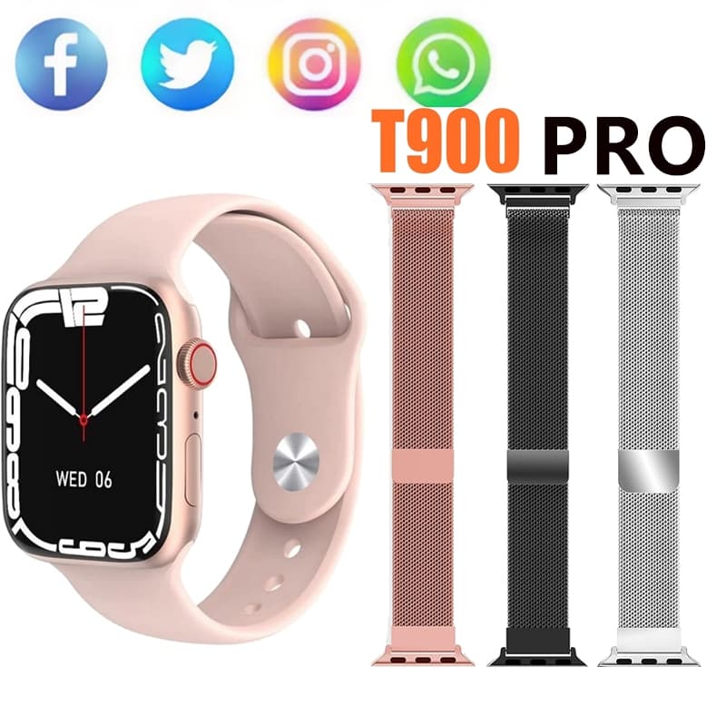 T900 PRO Relógio inteligente Monitor De Freqüência Cardíaca Smart Watch Para Mulheres – São Paulo